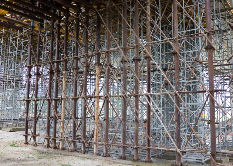 scaffolding recycling, steel frame recycling, construction metal waste, demolition site in London, Premier Scrap Trading Ltd, London