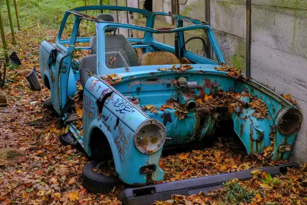 old car frame 1