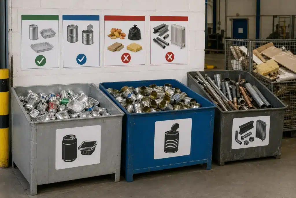 How to separate aluminium and steel packaging for collection — Packaging EPR 2026: What Aluminium and Steel Rules Mean for London Businesses