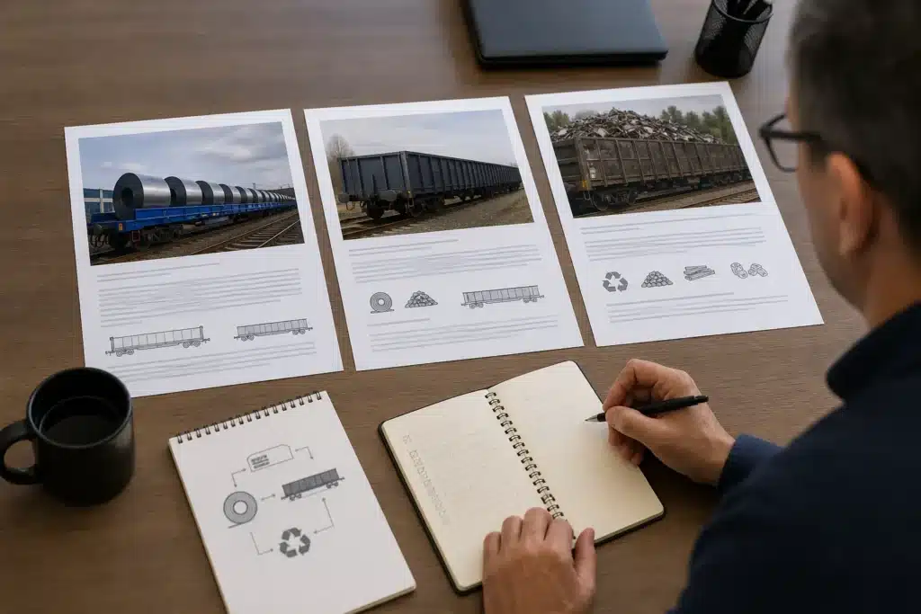 Reliable sources and a practical next step — Rail logistics for metal recycling: what wagon types mean for the supply chain