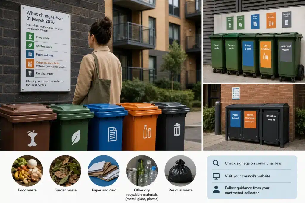 Simpler Recycling 2026: what changes in London? — Simpler Recycling 2026: A Practical London Guide for Homes and Workplaces