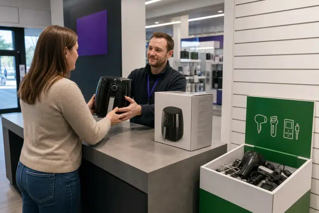 Retailer take-back and other WEEE collection routes — WEEE Recycling 2026: A London Guide to Electrical Scrap and Lithium Battery Safety