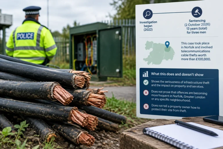 Copper cable theft: what the evidence actually shows — Copper cable theft: protecting property and recycling responsibly