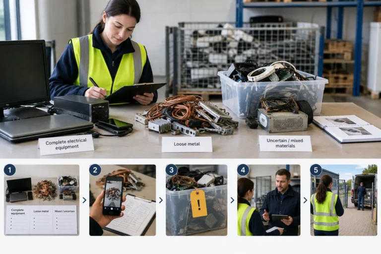How to plan a clear-out without assuming everything is scrap — Gold and copper recovery from e-waste: the Edinburgh licence explained